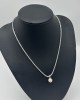 Silver pearl necklace