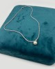 Silver pearl necklace