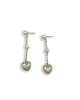 Gold pearl earrings