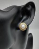 Round pearl earrings