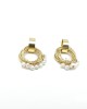 Hoop pearl earrings