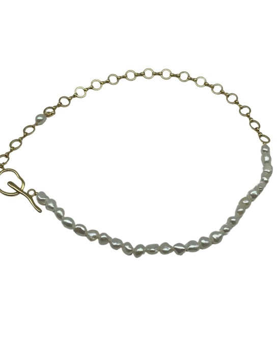 Baroque Pearl clavicle chain