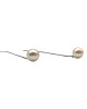 Silver pearl ear thread