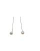 Silver pearl ear thread