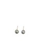 Silver pearl earrings