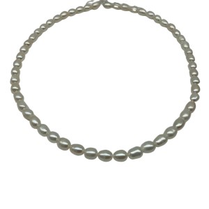 Rice beads pearl necklace