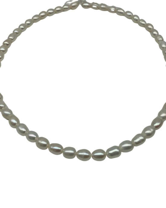 Rice beads pearl necklace