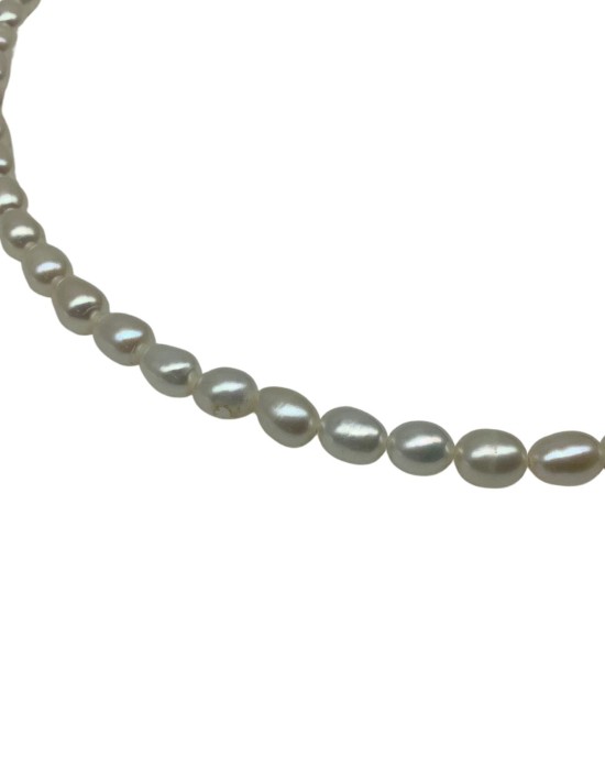 Rice beads pearl necklace