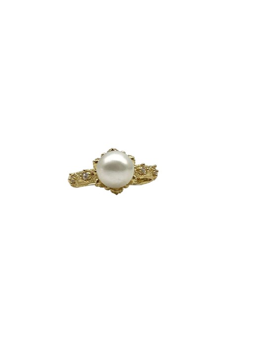 White Simple pearl Ring