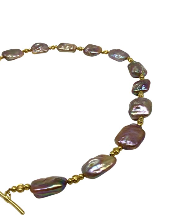 Baroque irregular necklace